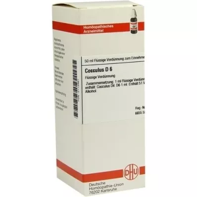 COCCULUS Diluição D 6, 50 ml COCCULUS Diluição D 6, 50 ml