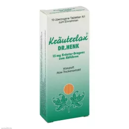 KRÄUTERLAX Dr. Henk 15 mg comprimidos de ervas para laxantes, 10 unidades