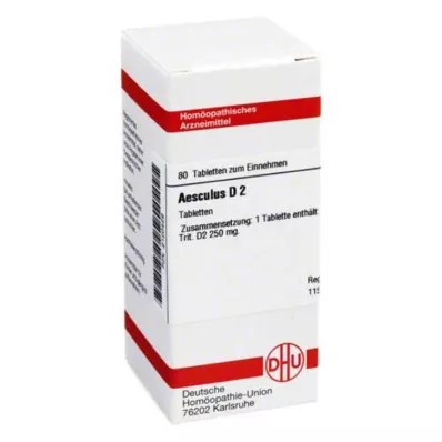 AESCULUS D 2 comprimidos, 80 unidades AESCULUS D 2 comprimidos, 80 unidades