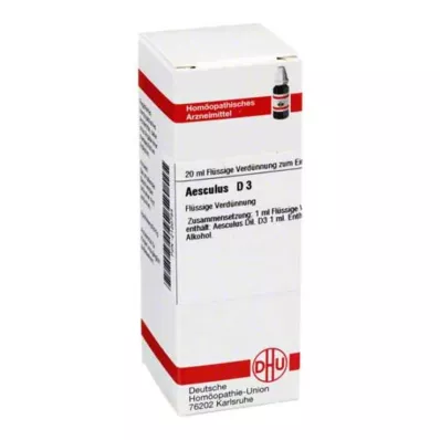AESCULUS D 3 Diluição, 20 ml AESCULUS D 3 Diluição, 20 ml