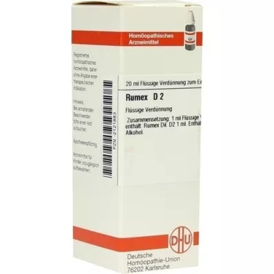 RUMEX Diluição D 2, 20 ml