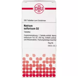 NATRIUM SULFURICUM D 2 comprimidos, 200 unidades