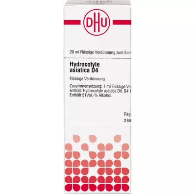 HYDROCOTYLE asiatica D 4 Diluição, 20 ml HYDROCOTYLE asiatica D 4 Diluição, 20 ml