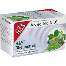 H&S Saco de filtro de chá reumato, 20X2,0 g