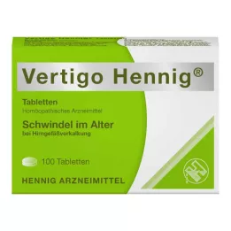 VERTIGO HENNIG Comprimidos, 100 unidades