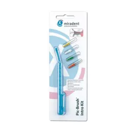 MIRADENT Kit de introdução Interd.Pic-Brush 1H+4B.tra.azul, 1 peça