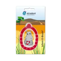 MIRADENT Escova de dentes infantil de aprendizagem Infant-O-Brush vermelha, 1 peça