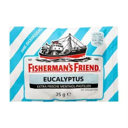 FISHERMANS FRIEND Pastilhas de eucalipto sem açúcar, 25 g