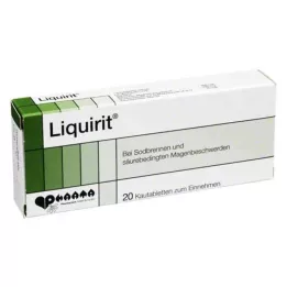 LIQUIRIT Comprimidos mastigáveis, 20 unidades