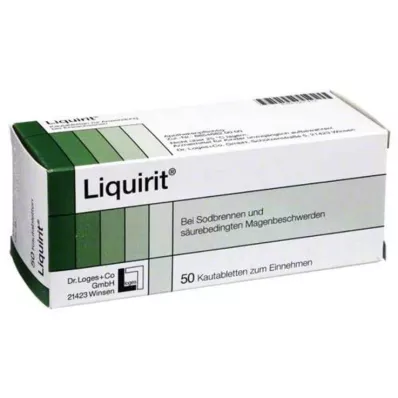 LIQUIRIT Comprimidos mastigáveis, 50 unidades LIQUIRIT Comprimidos mastigáveis, 50 unidades