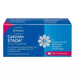 CETIRIZIN STADA Comprimidos revestidos por película de 10 mg, 20 unidades