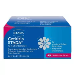 CETIRIZIN STADA Comprimidos revestidos por película de 10 mg, 100 unidades