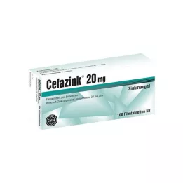 CEFAZINK Comprimidos revestidos por película de 20 mg, 100 unidades