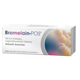 BROMELAIN POS comprimidos gastrorresistentes, 60 unidades