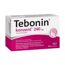 TEBONIN Konzent 240 mg comprimidos revestidos por película, 80 unidades