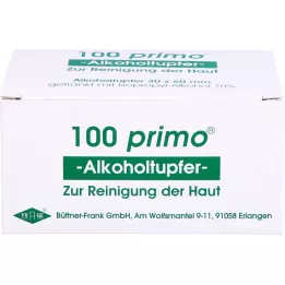 PRIMO Cotonetes com álcool, 100 unidades