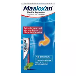 MAALOXAN Suspensão de 25 mVal, 10X10 ml