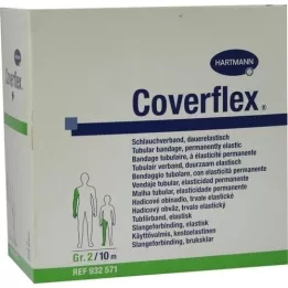 COVERFLEX Bandagem tubular tamanho 2 5 cmx10 m verde, 1 peça