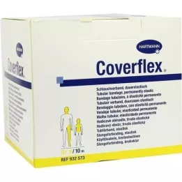 COVERFLEX Bandagem tubular tamanho 4 10,75 cmx10 m amarelo, 1 peça