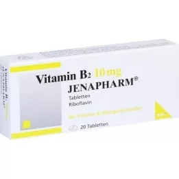 VITAMIN Comprimidos Jenapharm B2 10 mg, 20 unidades