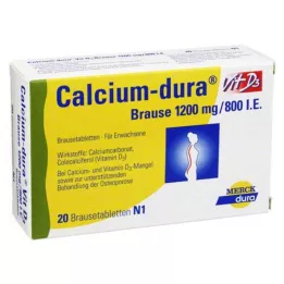 CALCIUM DURA Vit D3 efervescente 1200 mg/800 I.E., 20 pcs