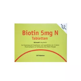 BIOTIN Comprimidos de 5 mg N, 150 unidades