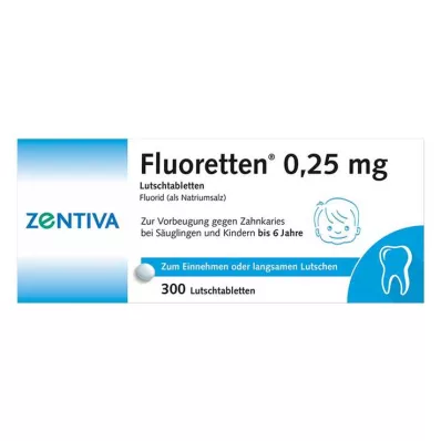 FLUORETTEN Comprimidos de 0,25 mg, 300 unidades