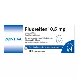 FLUORETTEN Comprimidos de 0,5 mg, 300 unidades