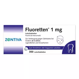 FLUORETTEN Comprimidos de 1,0 mg, 300 unidades