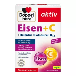 DOPPELHERZ Comprimidos de Ferro+Vit.C+L-Histidina, 30 unidades