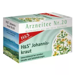 H&amp;S Sacos de filtro de erva de São João, 20X2,0 g