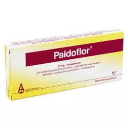 PAIDOFLOR Comprimidos mastigáveis, 20 unidades