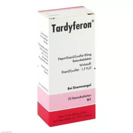 TARDYFERON Comprimidos de liberação prolongada, 20 unidades