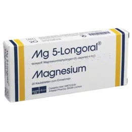 MG 5 LONGORAL comprimidos mastigáveis, 20 unidades