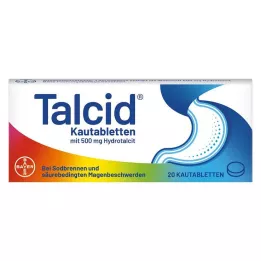 TALCID Comprimidos mastigáveis, 20 unidades