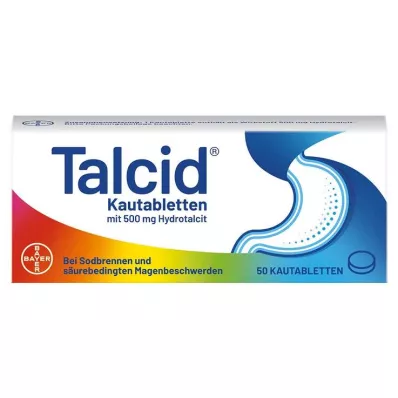 TALCID Comprimidos mastigáveis, 50 unidades