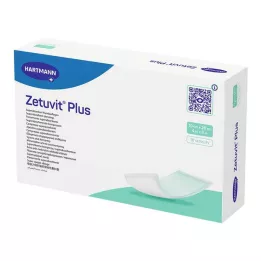 ZETUVIT Plus compressa de sucção extra forte estéril 10x20 cm, 10 unid