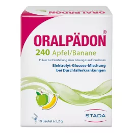 ORALPÄDON 240 Pó de Maçã e Banana, 10 unidades
