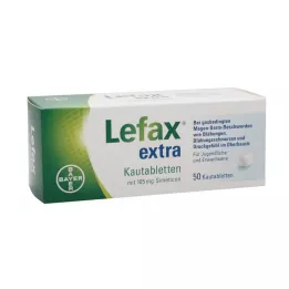 LEFAX comprimidos mastigáveis extras, 50 unidades