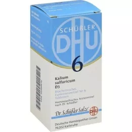 BIOCHEMIE DHU 6 comprimidos de Kalium sulfuricum D 3, 200 unidades