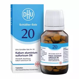 BIOCHEMIE DHU 20 alúmen de potássio.enxofre.D 6 comprimidos, 200 unidades