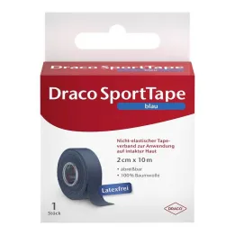 Atadura de fita Draco 10mx2cm azul, 1ud
