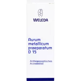 AURUM METALLICUM PRAEPARATUM Trituração D 15, 50 g