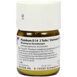 PLUMBUM D14 2 partes/ STANNUM D14 1 parte de trituração, 50 g