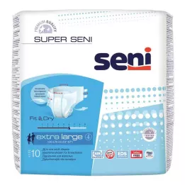 SUPER SENI Cuecas para incontinência para adultos tamanho 4 XL, 10 peças