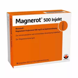 MAGNEROT 500 ampolas de injeção, 10X5 ml