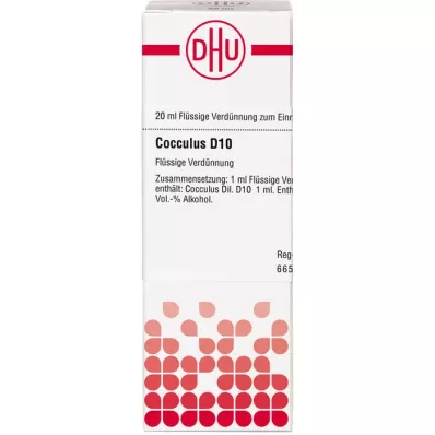 COCCULUS Diluição D 10, 20 ml COCCULUS Diluição D 10, 20 ml