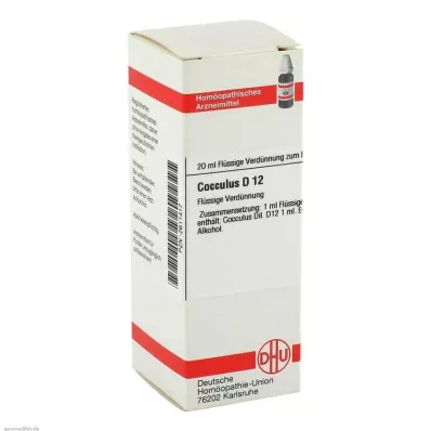 COCCULUS Diluição D 12, 20 ml COCCULUS Diluição D 12, 20 ml