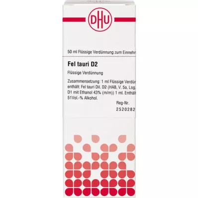 FEL TAURI Diluição D 2, 50 ml FEL TAURI Diluição D 2, 50 ml