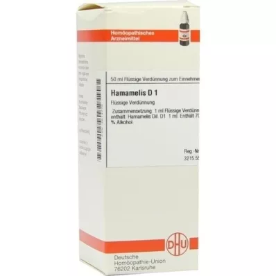 HAMAMELIS Diluição D 1, 50 ml HAMAMELIS Diluição D 1, 50 ml